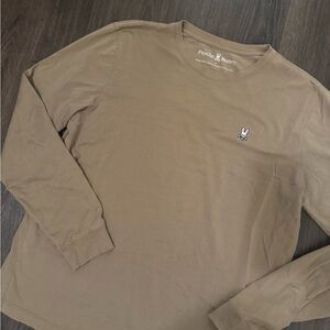 Psycho Bunny Long Sleeve Crewneck Shirt - Olive Brown